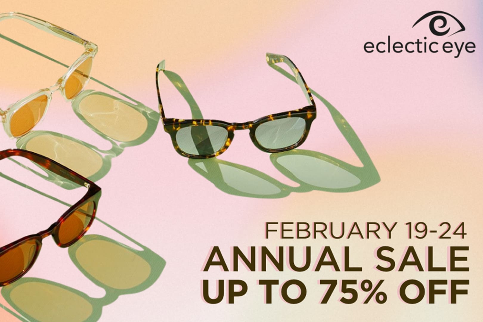Annual Sale - up to 75% off February 19-24