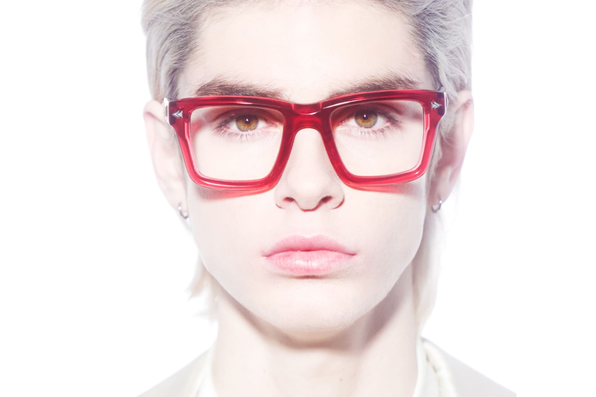 Red square glasses