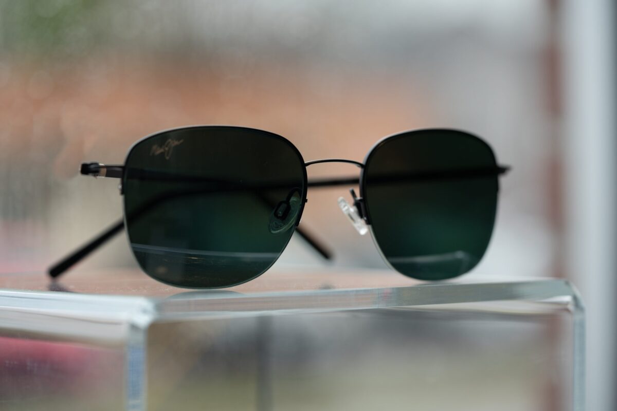 Maui Jim Titanium Semi-Rimless Sunglasses